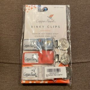 Copper Pearl Binky Clips